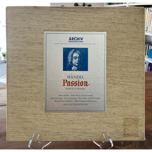 Händel Passion Nach B.H. Brockes 3xLP Box Set 1967 Archiv Produktion 198 418